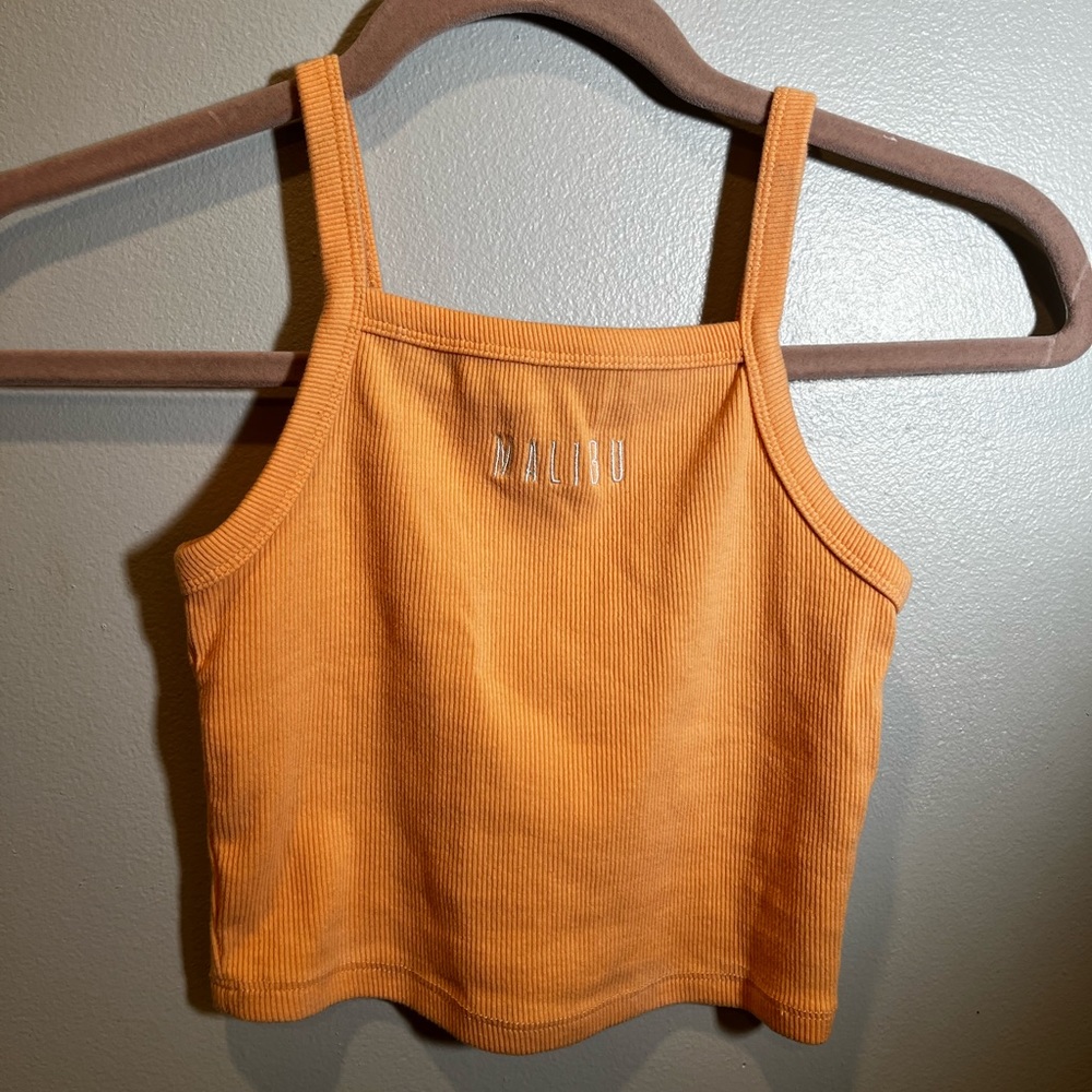 From garage, size small, orange crop top